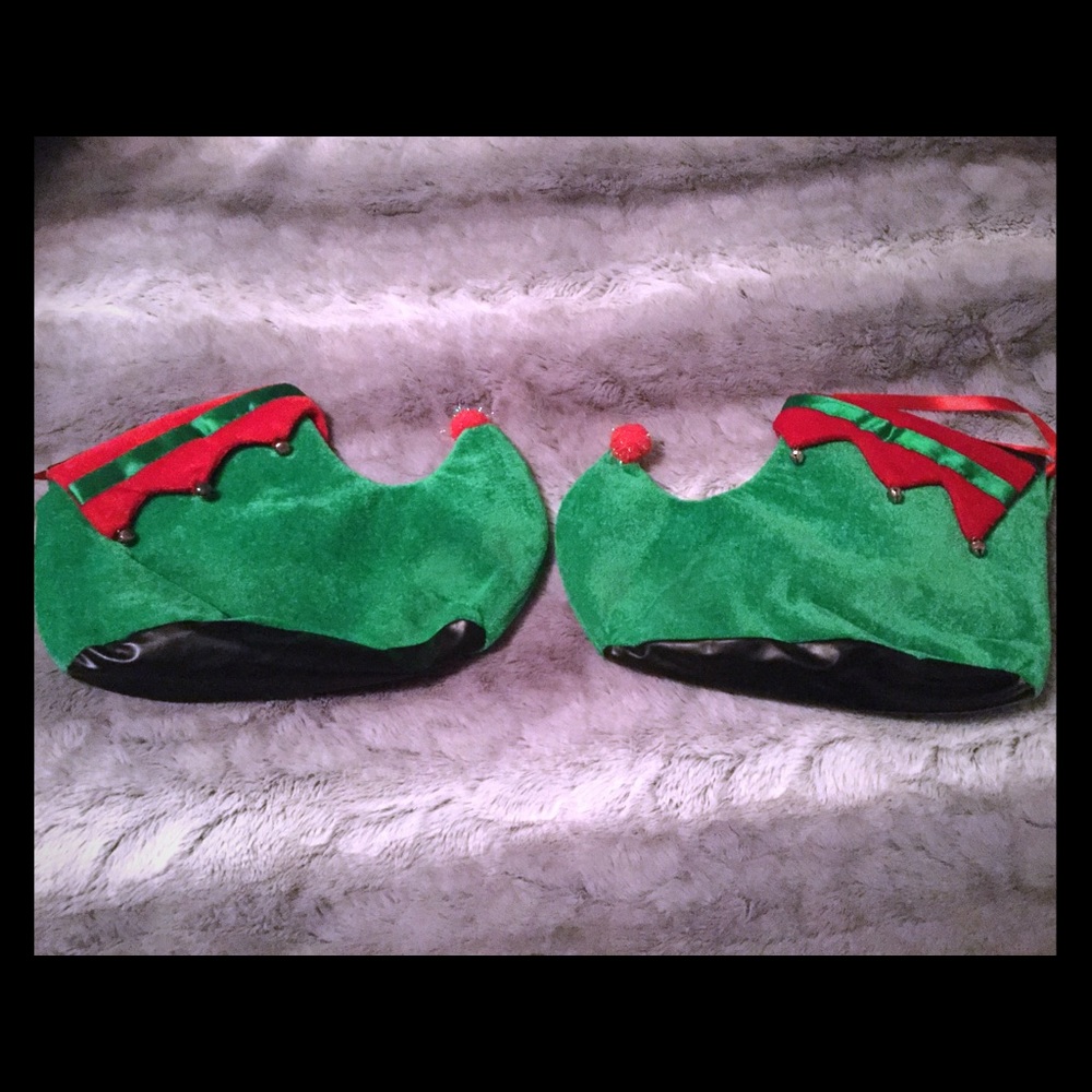 Christmas booties with bells that jingle costume
